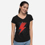 Played Guitar-Womens-V-Neck-Tee-piercek26