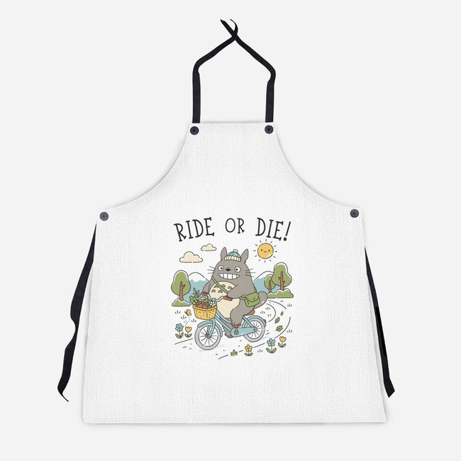Ride Or Die-Unisex-Kitchen-Apron-GODZILLARGE