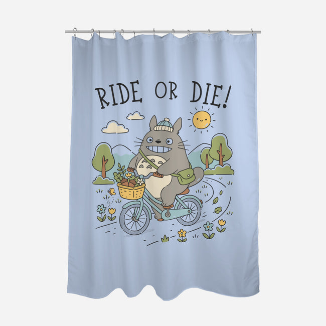Ride Or Die-None-Polyester-Shower Curtain-GODZILLARGE