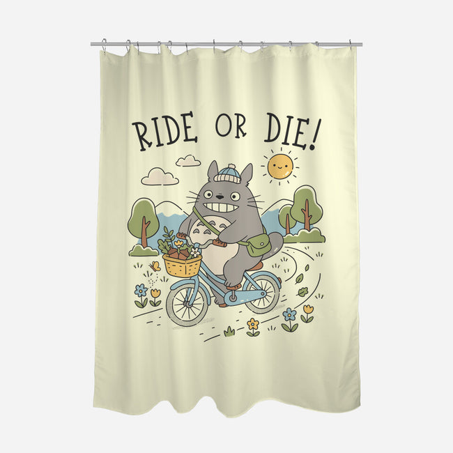 Ride Or Die-None-Polyester-Shower Curtain-GODZILLARGE