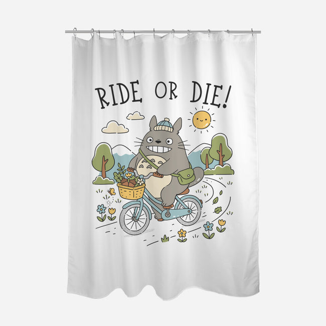 Ride Or Die-None-Polyester-Shower Curtain-GODZILLARGE