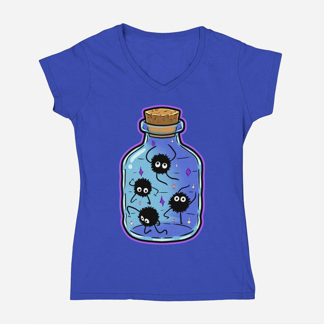 Dust Bottle-Womens-V-Neck-Tee-nickzzarto
