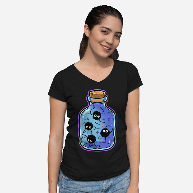 Dust Bottle-Womens-V-Neck-Tee-nickzzarto