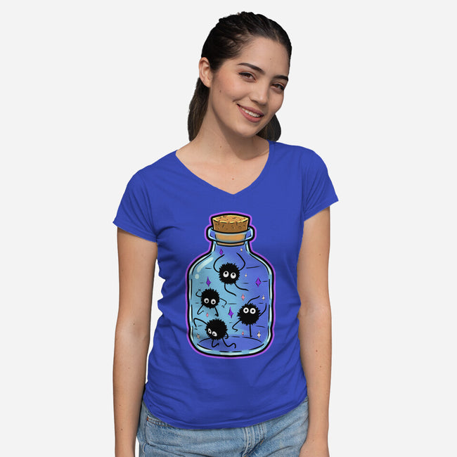 Dust Bottle-Womens-V-Neck-Tee-nickzzarto