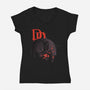 The Devil Mask-Womens-V-Neck-Tee-fanfabio