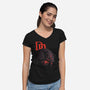 The Devil Mask-Womens-V-Neck-Tee-fanfabio