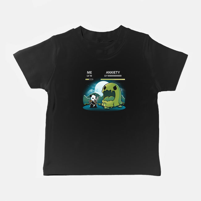 Me Vs Anxiety-Baby-Basic-Tee-Vallina84