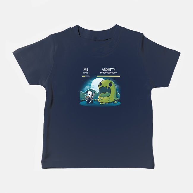 Me Vs Anxiety-Baby-Basic-Tee-Vallina84
