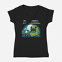 Me Vs Anxiety-Womens-V-Neck-Tee-Vallina84