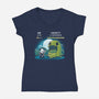 Me Vs Anxiety-Womens-V-Neck-Tee-Vallina84