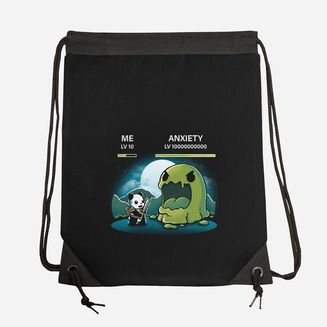 Me Vs Anxiety-None-Drawstring-Bag-Vallina84