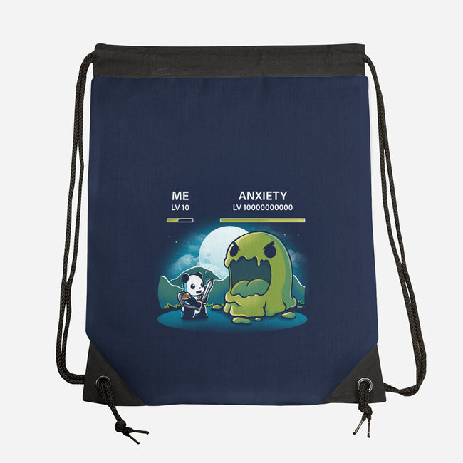 Me Vs Anxiety-None-Drawstring-Bag-Vallina84
