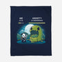 Me Vs Anxiety-None-Fleece-Blanket-Vallina84