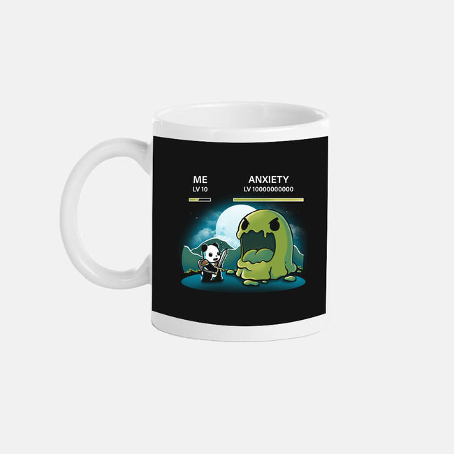 Me Vs Anxiety-None-Mug-Drinkware-Vallina84