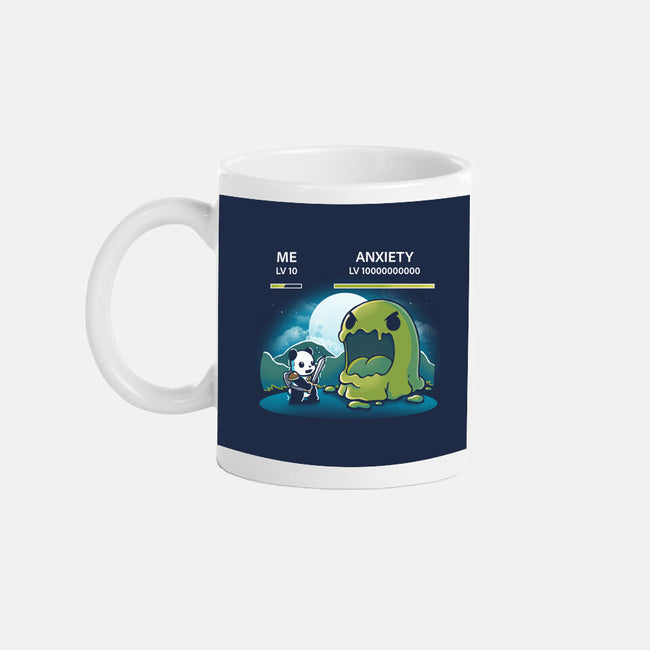 Me Vs Anxiety-None-Mug-Drinkware-Vallina84