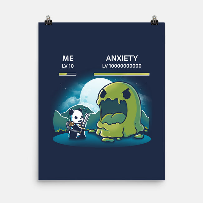 Me Vs Anxiety-None-Matte-Poster-Vallina84