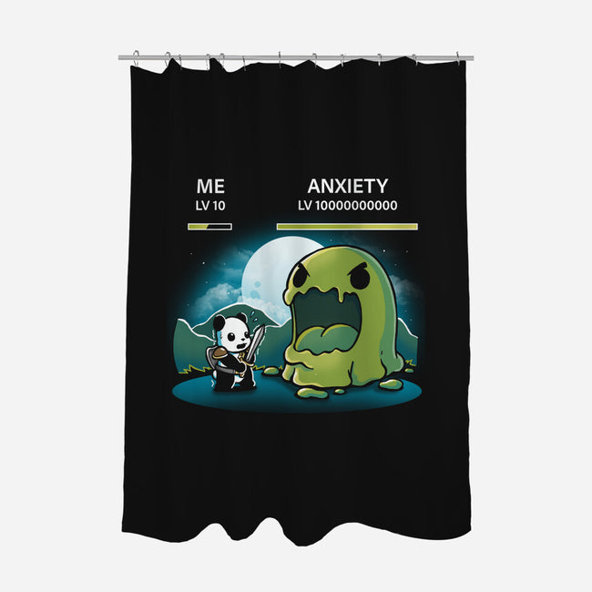 Me Vs Anxiety-None-Polyester-Shower Curtain-Vallina84
