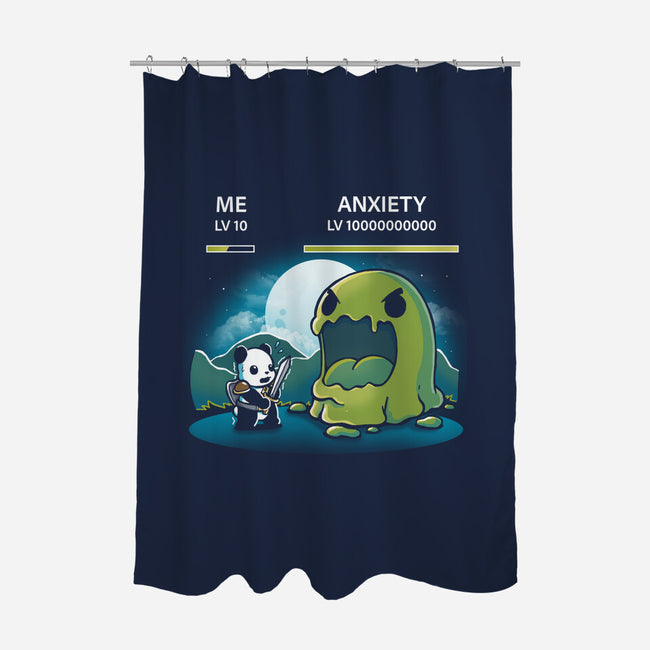 Me Vs Anxiety-None-Polyester-Shower Curtain-Vallina84