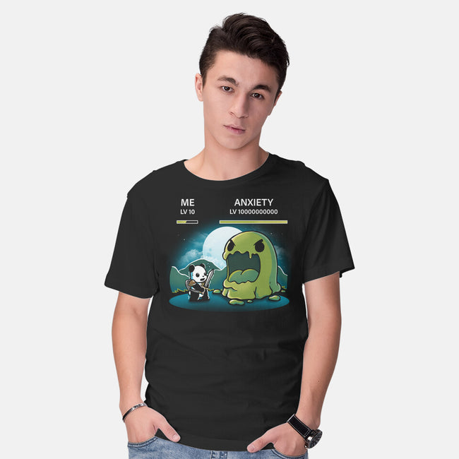 Me Vs Anxiety-Mens-Basic-Tee-Vallina84