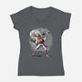 Kaminari Thrower-Womens-V-Neck-Tee-joerawks