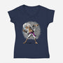 Kaminari Thrower-Womens-V-Neck-Tee-joerawks