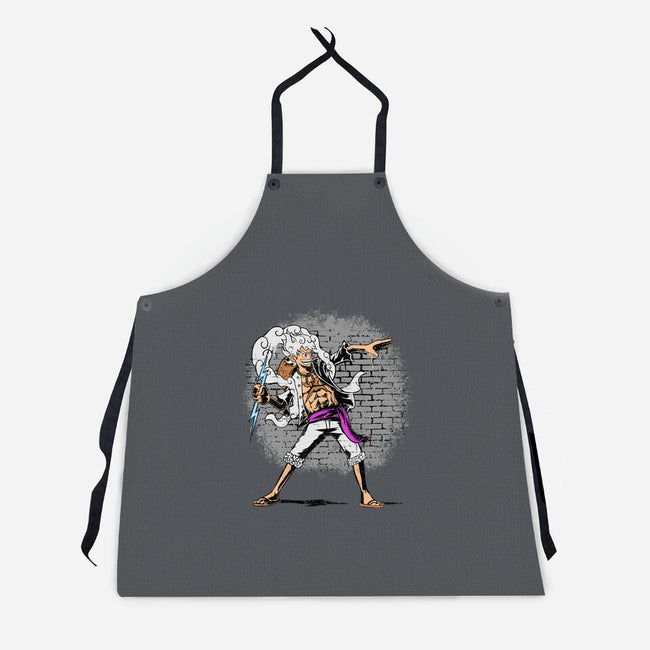 Kaminari Thrower-Unisex-Kitchen-Apron-joerawks