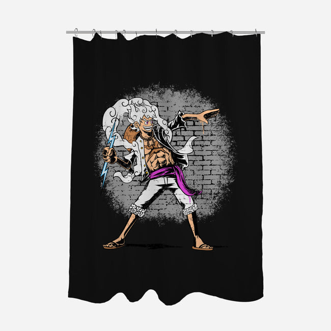 Kaminari Thrower-None-Polyester-Shower Curtain-joerawks