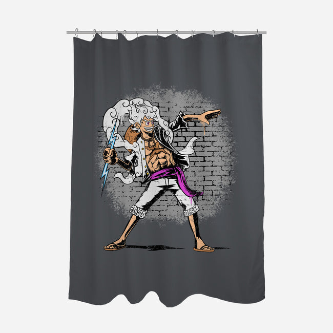 Kaminari Thrower-None-Polyester-Shower Curtain-joerawks