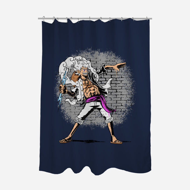 Kaminari Thrower-None-Polyester-Shower Curtain-joerawks
