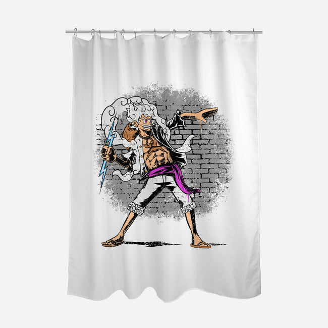 Kaminari Thrower-None-Polyester-Shower Curtain-joerawks