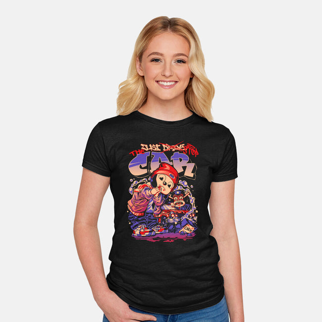 Just Drive-Womens-Fitted-Tee-Estudio Horta