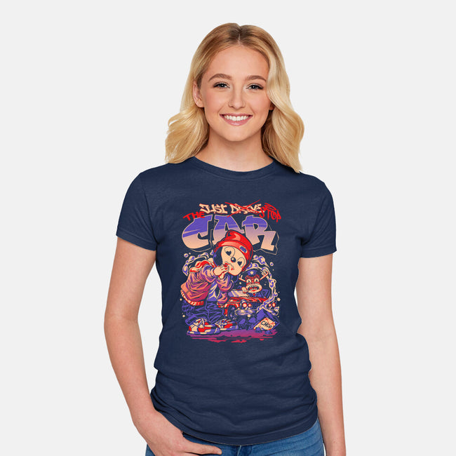 Just Drive-Womens-Fitted-Tee-Estudio Horta