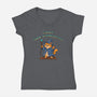 Ignore Responsibilities-Womens-V-Neck-Tee-milasneeze