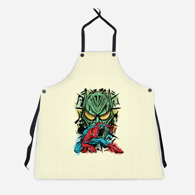 Spider Nemesis-Unisex-Kitchen-Apron-nickzzarto