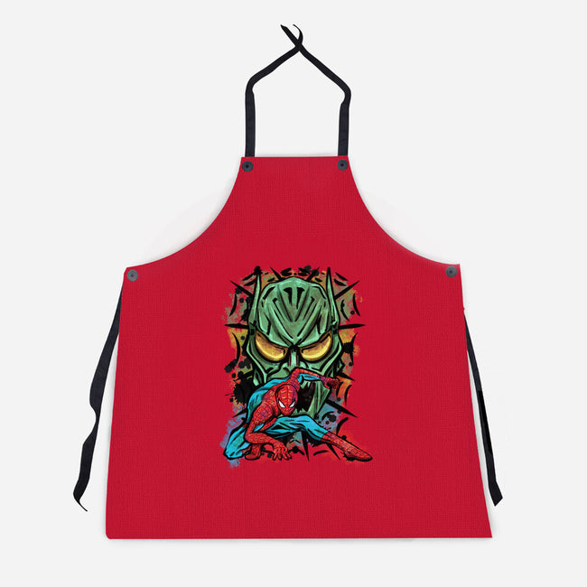 Spider Nemesis-Unisex-Kitchen-Apron-nickzzarto