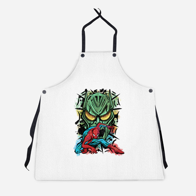 Spider Nemesis-Unisex-Kitchen-Apron-nickzzarto