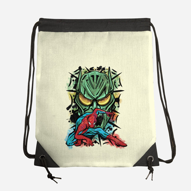 Spider Nemesis-None-Drawstring-Bag-nickzzarto