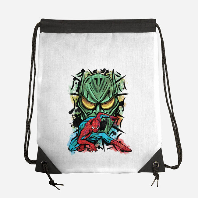 Spider Nemesis-None-Drawstring-Bag-nickzzarto