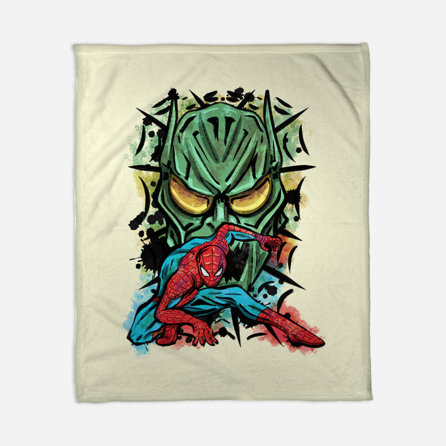 Spider Nemesis-None-Fleece-Blanket-nickzzarto