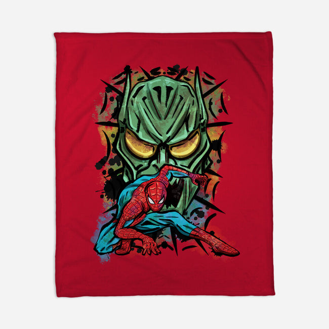 Spider Nemesis-None-Fleece-Blanket-nickzzarto