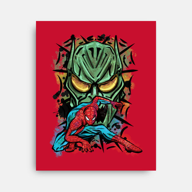 Spider Nemesis-None-Stretched-Canvas-nickzzarto