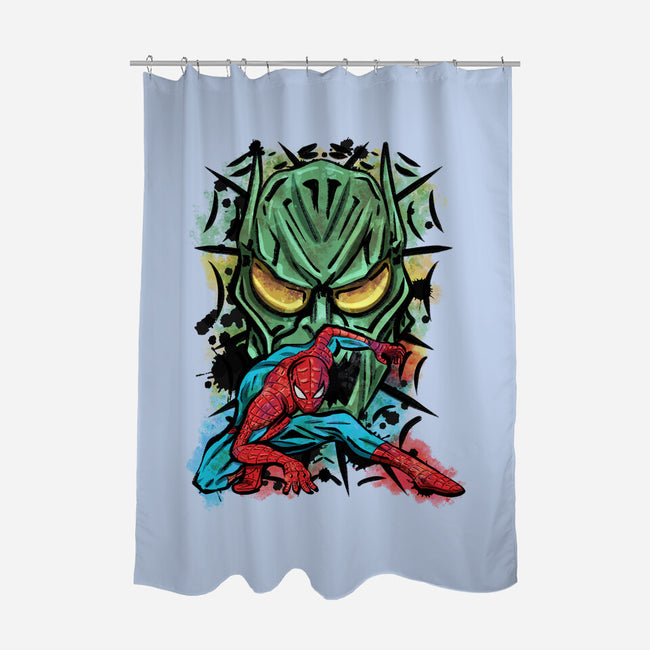 Spider Nemesis-None-Polyester-Shower Curtain-nickzzarto