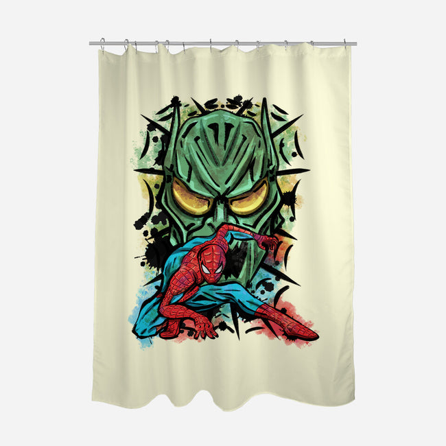 Spider Nemesis-None-Polyester-Shower Curtain-nickzzarto
