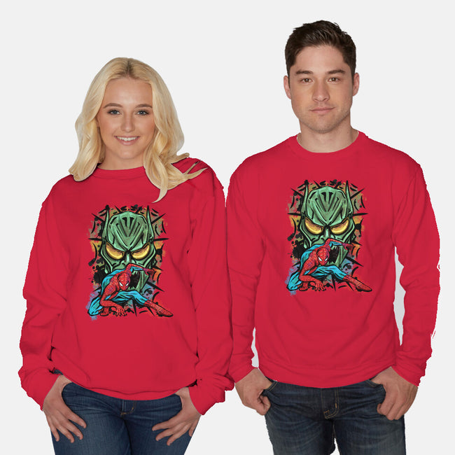Spider Nemesis-Unisex-Crew Neck-Sweatshirt-nickzzarto