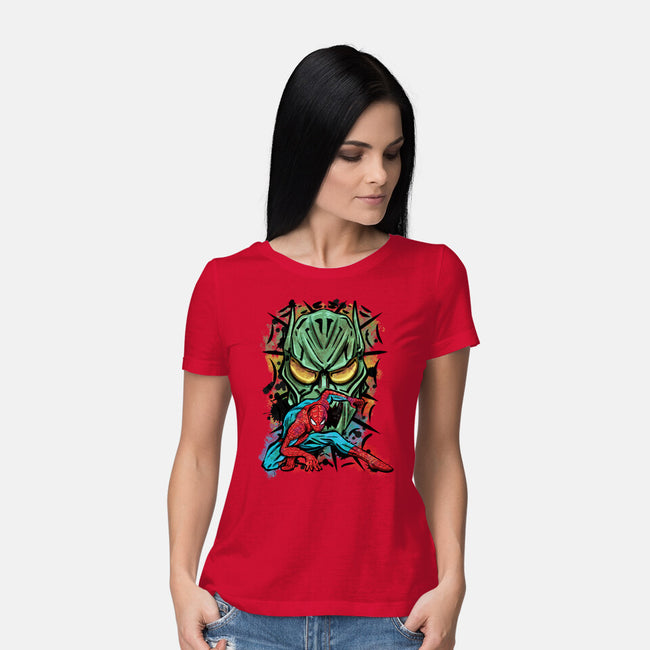 Spider Nemesis-Womens-Basic-Tee-nickzzarto
