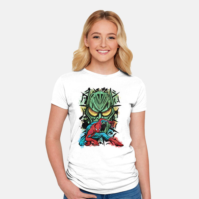 Spider Nemesis-Womens-Fitted-Tee-nickzzarto