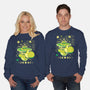 Whole World In His Shell-Unisex-Crew Neck-Sweatshirt-Heyra Vieira