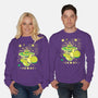 Whole World In His Shell-Unisex-Crew Neck-Sweatshirt-Heyra Vieira
