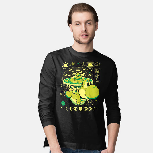 Whole World In His Shell-Mens-Long Sleeved-Tee-Heyra Vieira