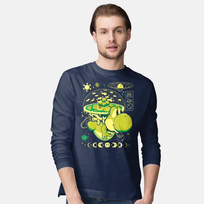 Whole World In His Shell-Mens-Long Sleeved-Tee-Heyra Vieira